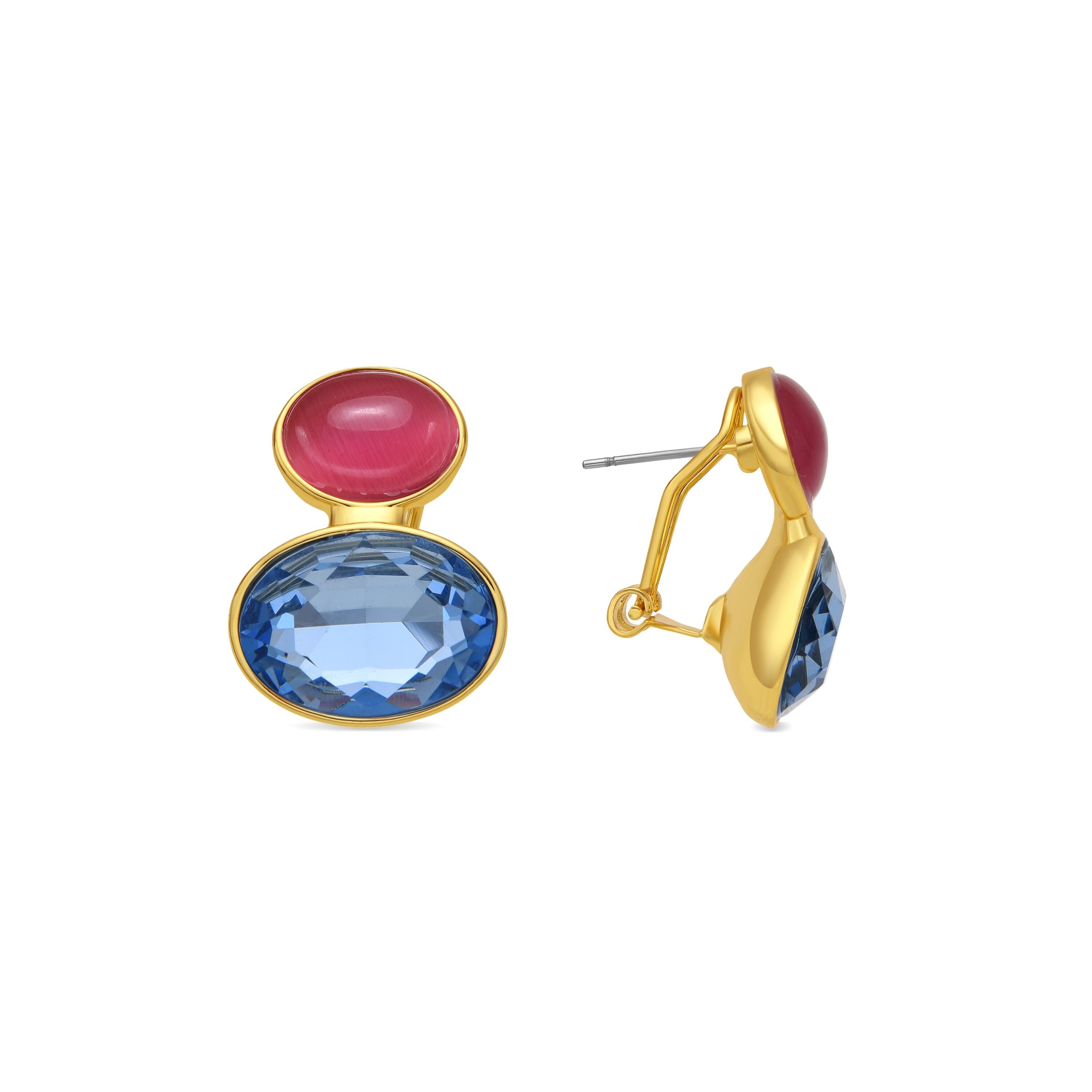 Luxenter Sigro Ohrringe 18 Karat Gold-Finish