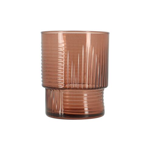 Lot de 3 gobelets rio 32.5cl en verre prune