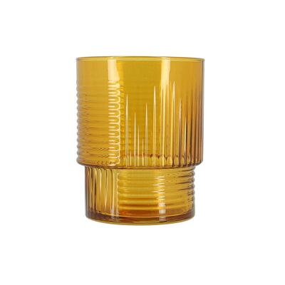 Juego de 3 tazas Rio 32.5 cl en vaso de color ámbar