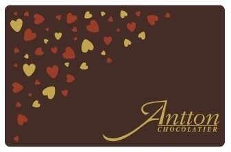 Mini tablette chocolat noir décor cœurs