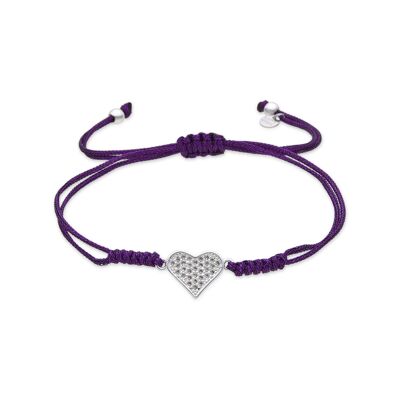 Bracciale Luxenter Heart finitura argento