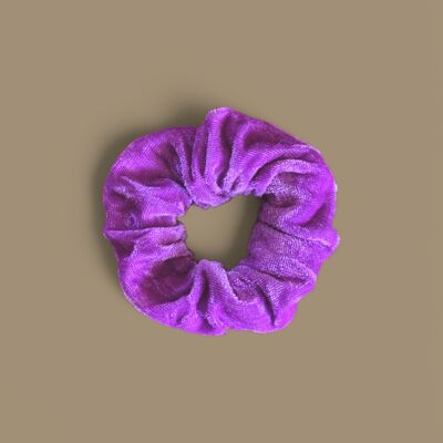 Chouchou velours - Violet