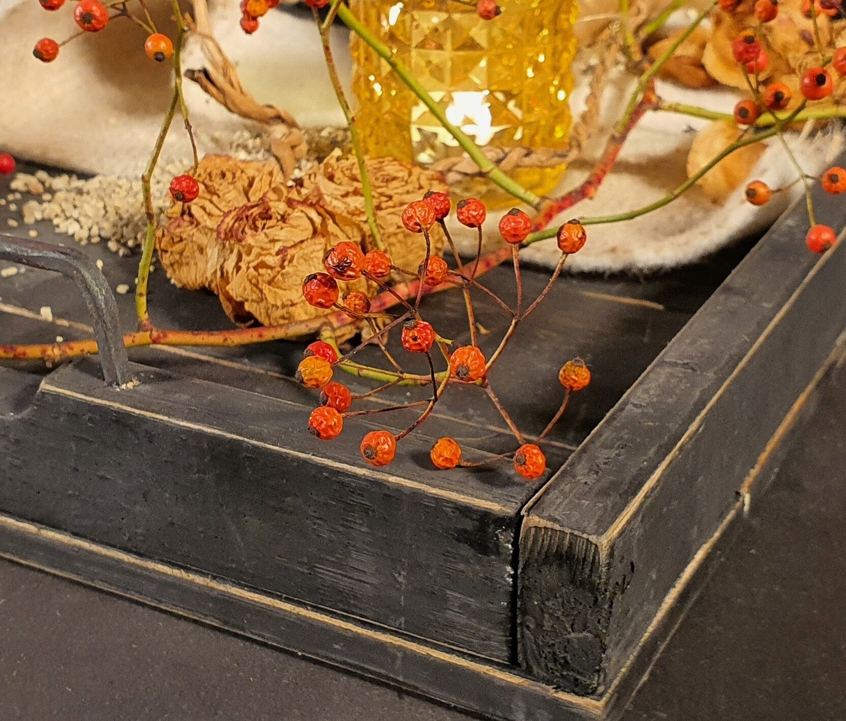 vassoio di legno quadrato 48