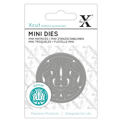 Xcut Mini Die, Zodiac Sign - Gemini, Silver, Single Die, Idéal pour une utilisation sur une carte d'anniversaire et une décoration d'anniversaire, Fournitures de fabrication de cartes parfaites pour vos ensembles d'artisanat et votre machine de découpe