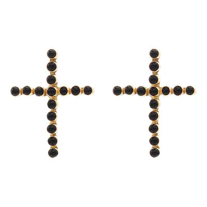 Schwarze Bonhomía-Ohrringe