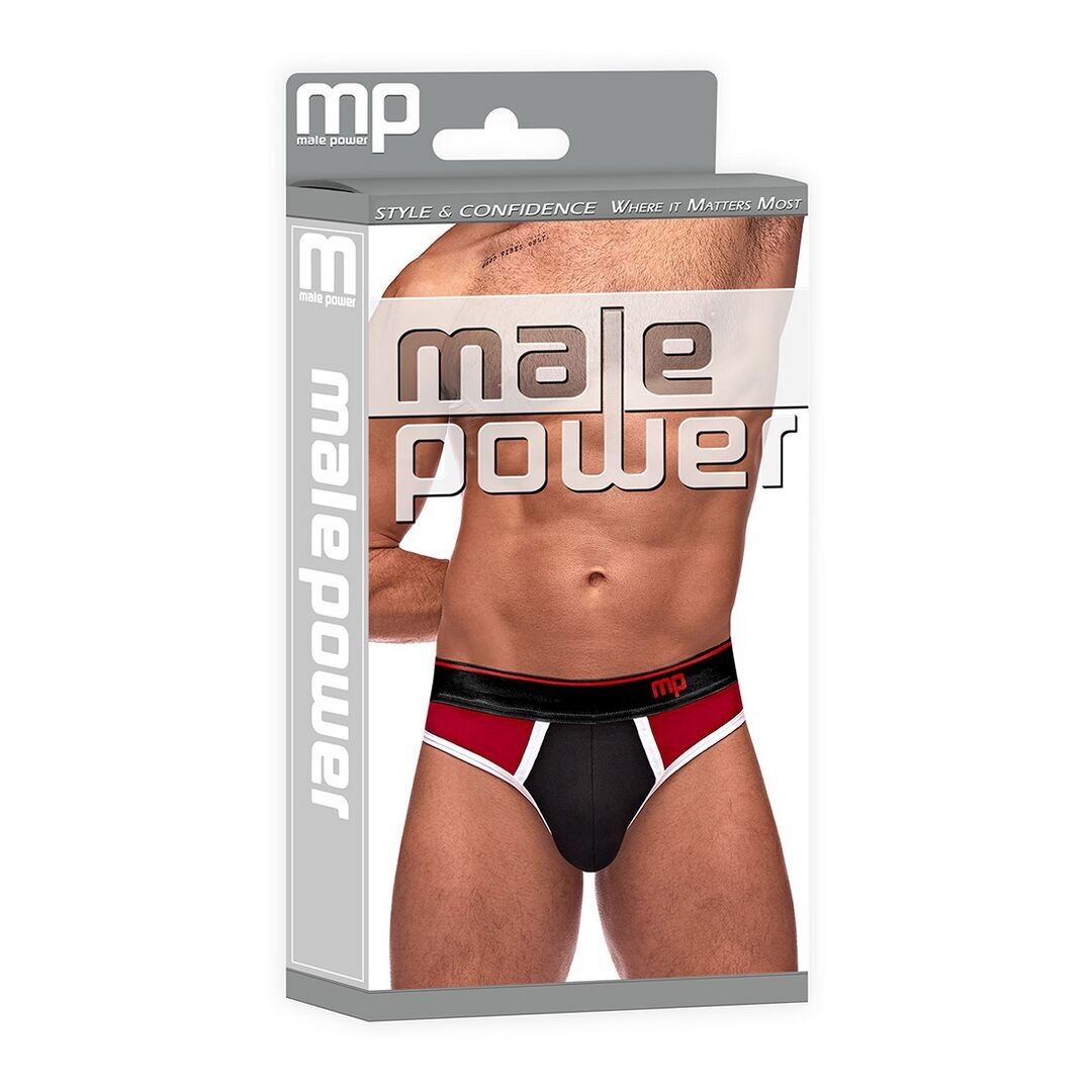 Panel Thong - S/M - Black/Red