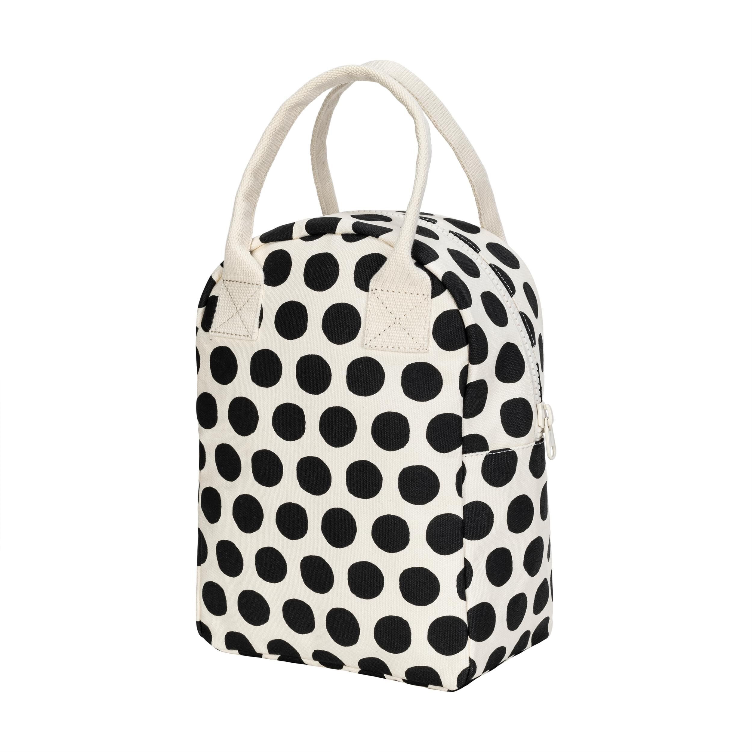 Fluf - Zipper Lunch Dot Black+White
