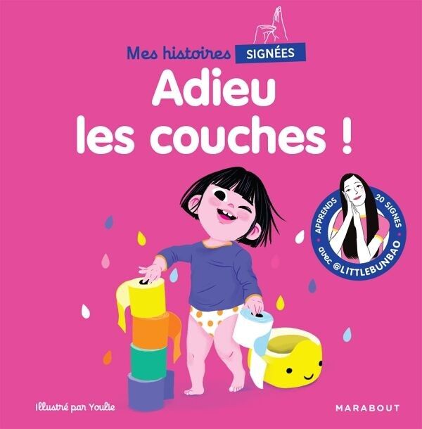 Livre Mes histoires signées - Adieu les couches !
