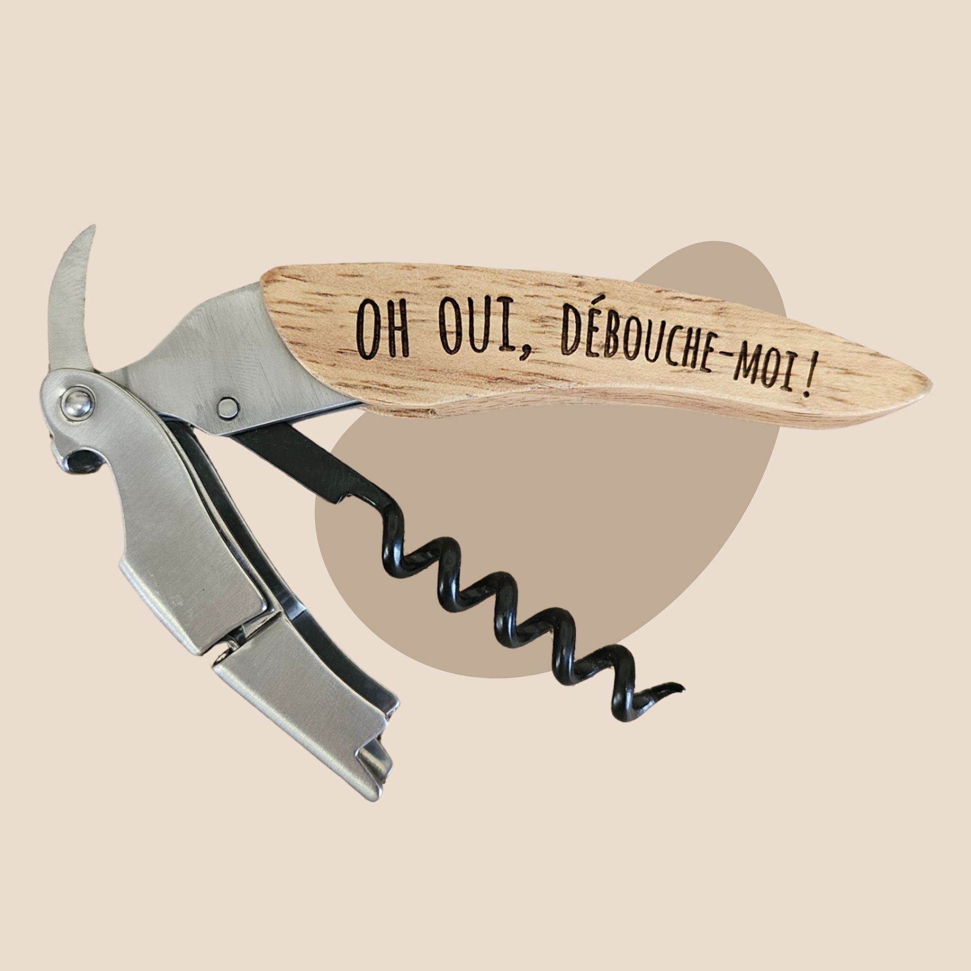 Personalized lemonade corkscrew "Oh yes, uncork me"