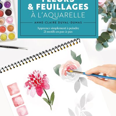 Libro - Fiori e fogliame in acquerello