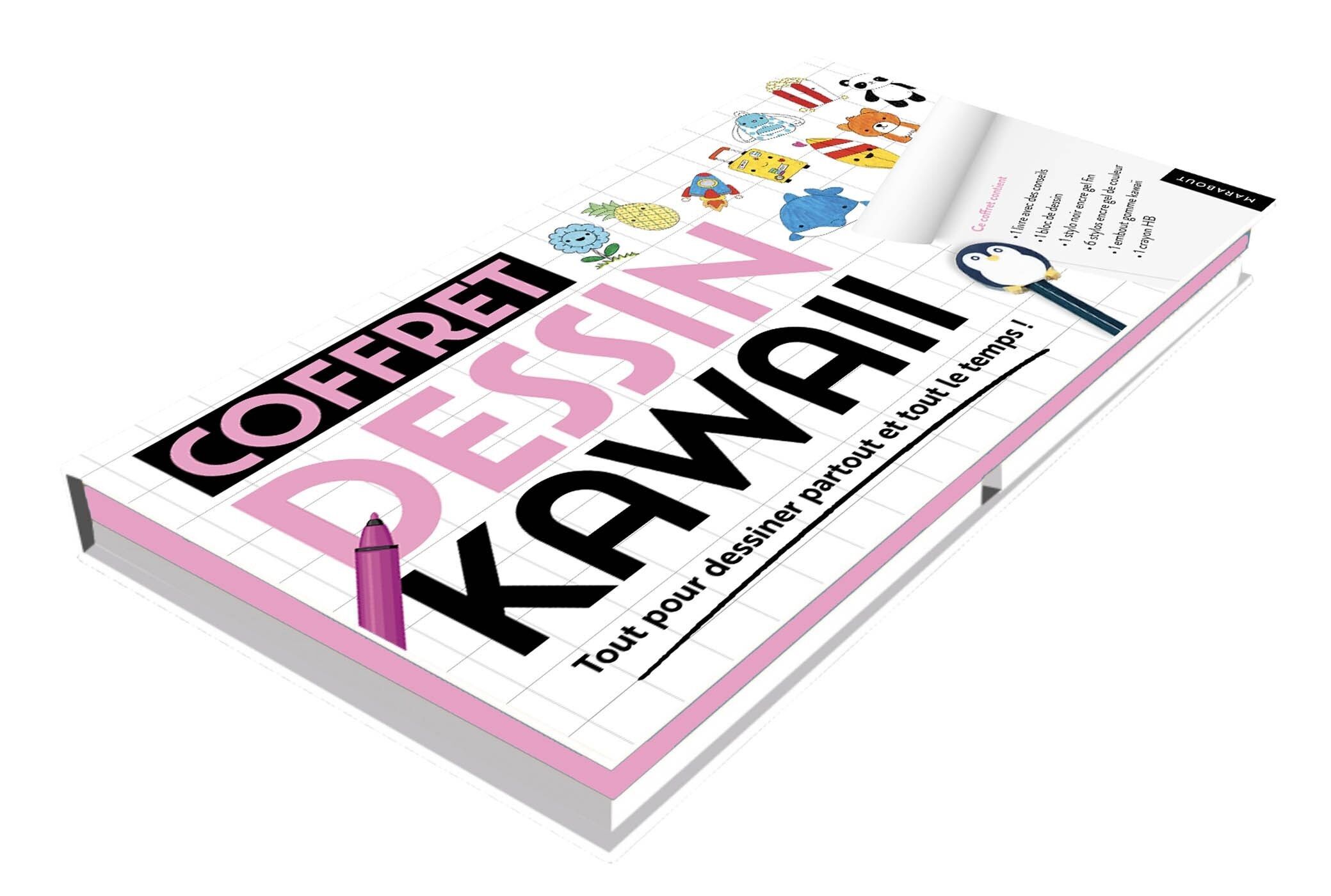 Set da colorare/disegnare Kawaii