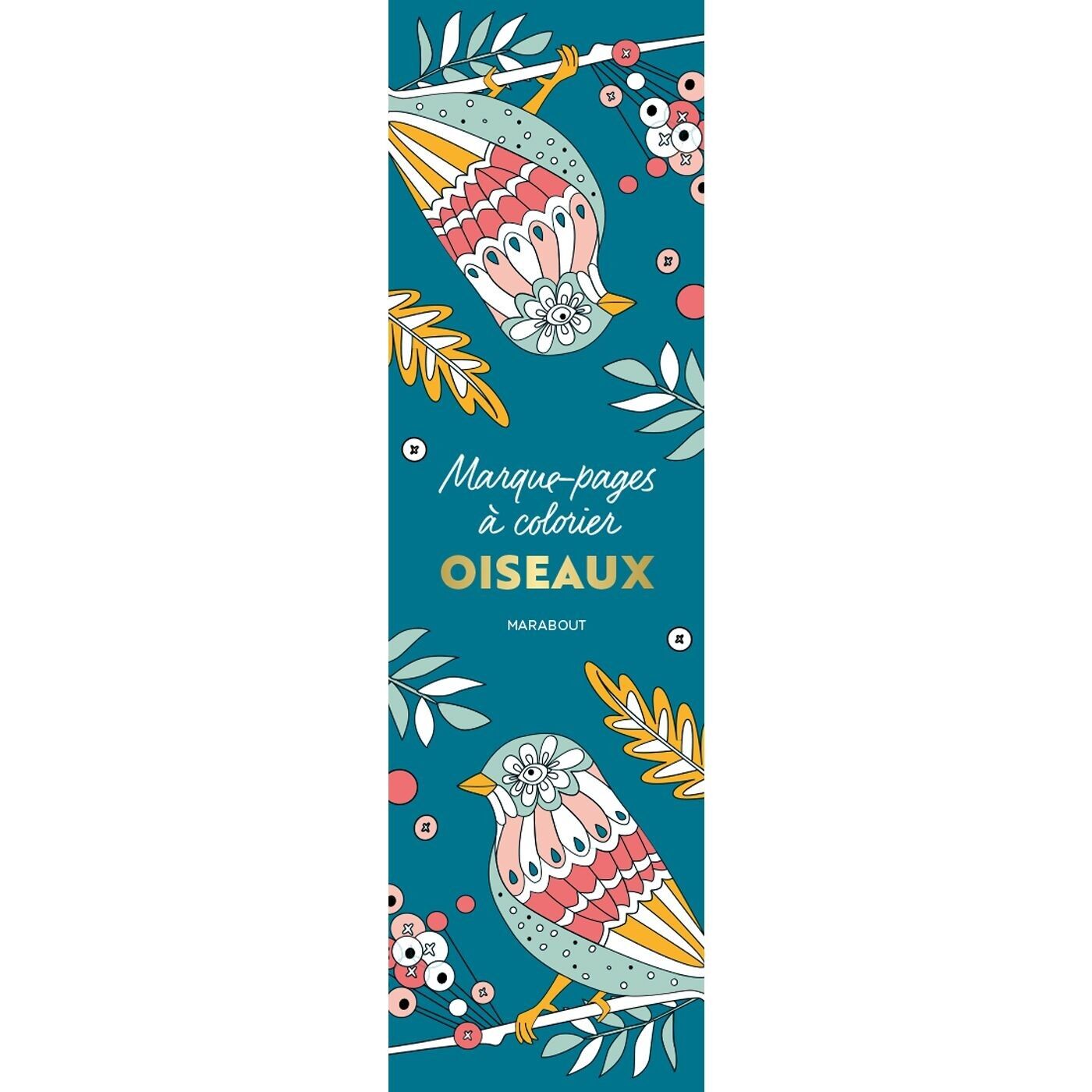 Pagina da colorare / Disegno segnalibro da colorare - Uccelli