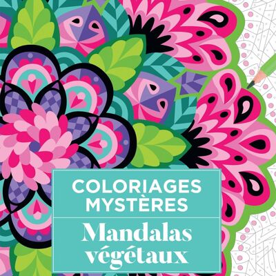 Libro - Páginas misteriosas para colorear - Mandalas de plantas