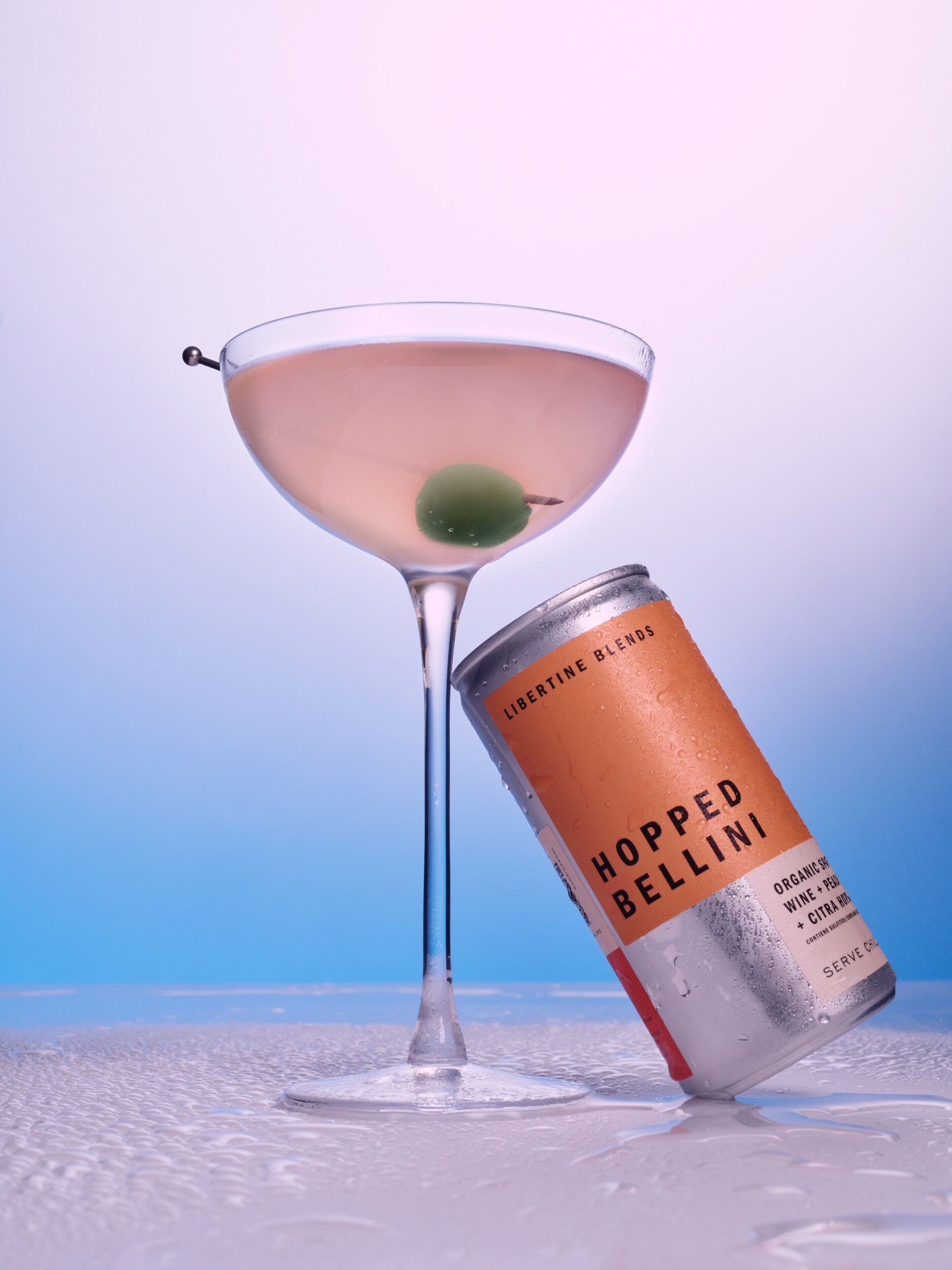 Bellini alla pesca con luppolo – Cocktail frizzante (lattina da 200 ml)