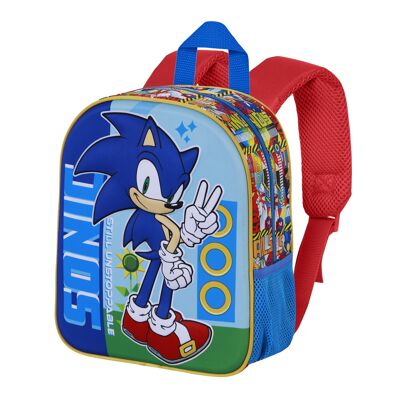 Sonic The Hedgehog - SEGA Unstoppable-Mochila 3D Elite, Azul