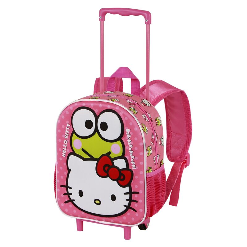 backpack with wheels for toddler hello kitty Iconic Large Wheeled 4.50D for Girl 3~7 years old Its mini size and not big enough for a regular folder School Rucksack with Wheels Hello