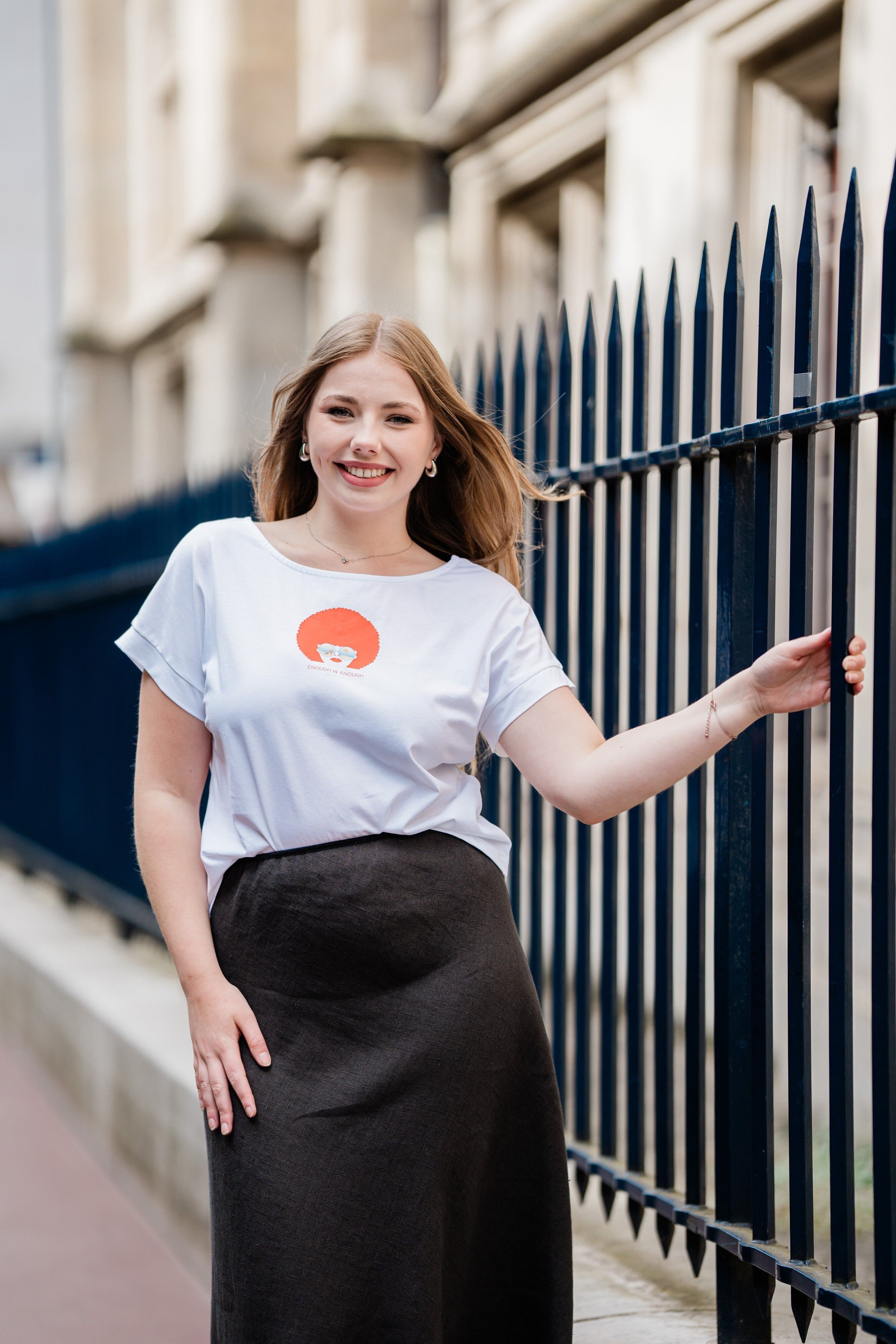 Camiseta de algodón fabricada en Francia «Ya basta»