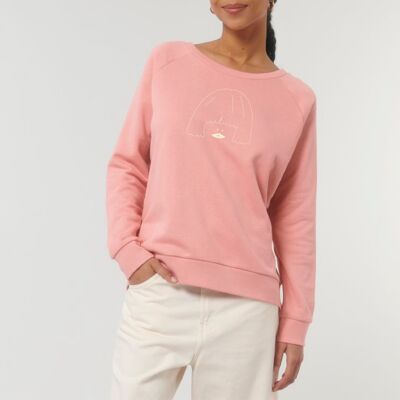 Sudadera de mujer "bordado icónico de lentejuelas"