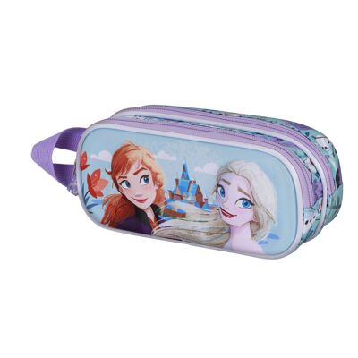 Disney Frozen 2 Spring - Astuccio doppio 3D, blu