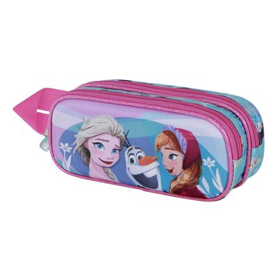 Disney Frozen 2 Family-Estuche Portatodo 3D Doble, Azul
