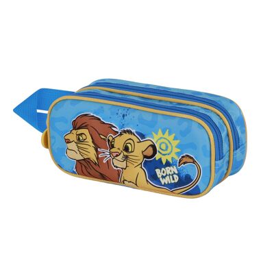 Disney El Rey León Wild-Estuche Portatodo 3D Doble, Azul
