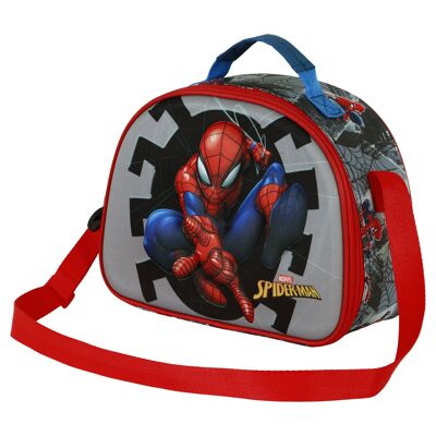 Marvel Spiderman Symbol 3D Lunch Bag, Grey