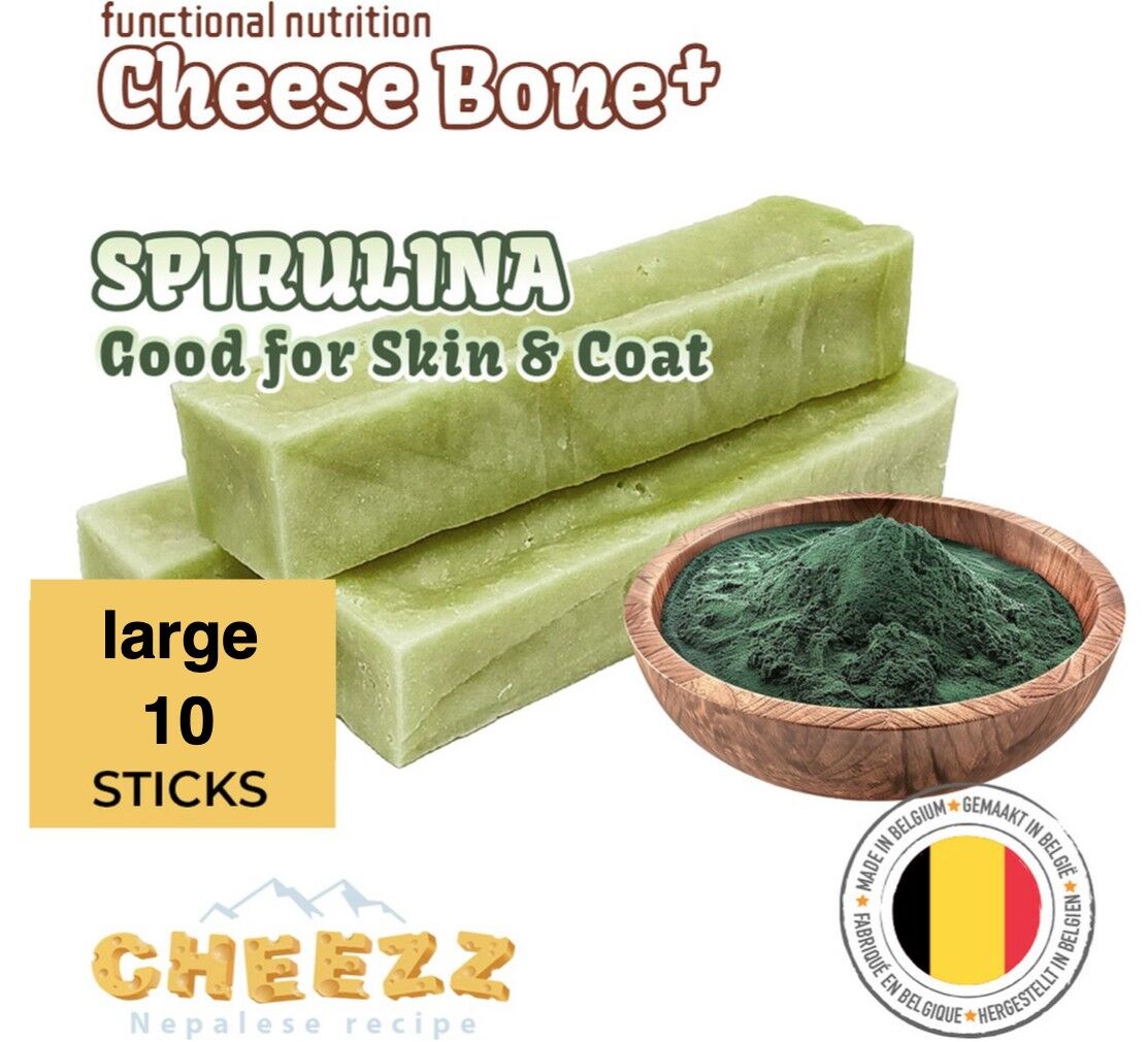 Snacks de queso Cheezz Yak para grandes consumidores - con espirulina y zinc para un buen momento - 10 piezas en exhibición