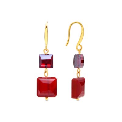 Orecchini Luxenter Yasba finitura oro 18k