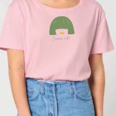 Camiseta de mujer de algodón orgánico Rosa "Iconic"
