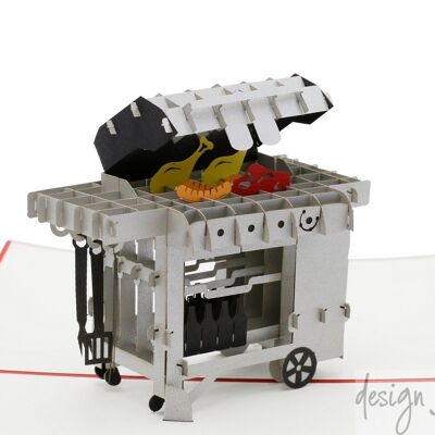 Grill Pop Up Card