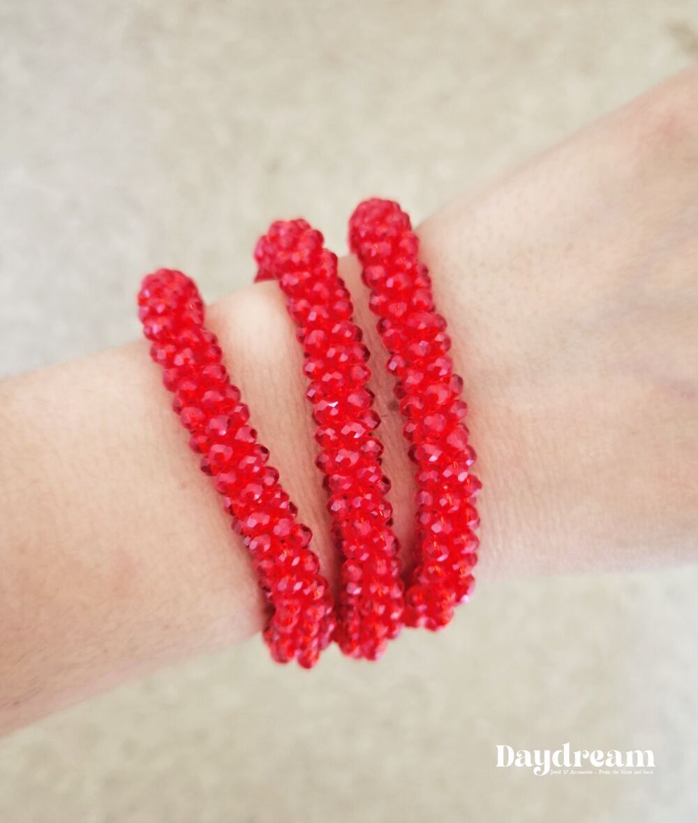 Bracciale elastico - 006 - Papavero