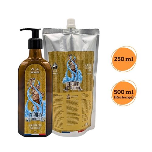 Combo de douche "à l'Ancienne" - Nettoyant barbe/visage/corps