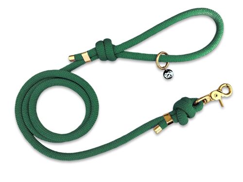 Laisse en corde pour chien - vert