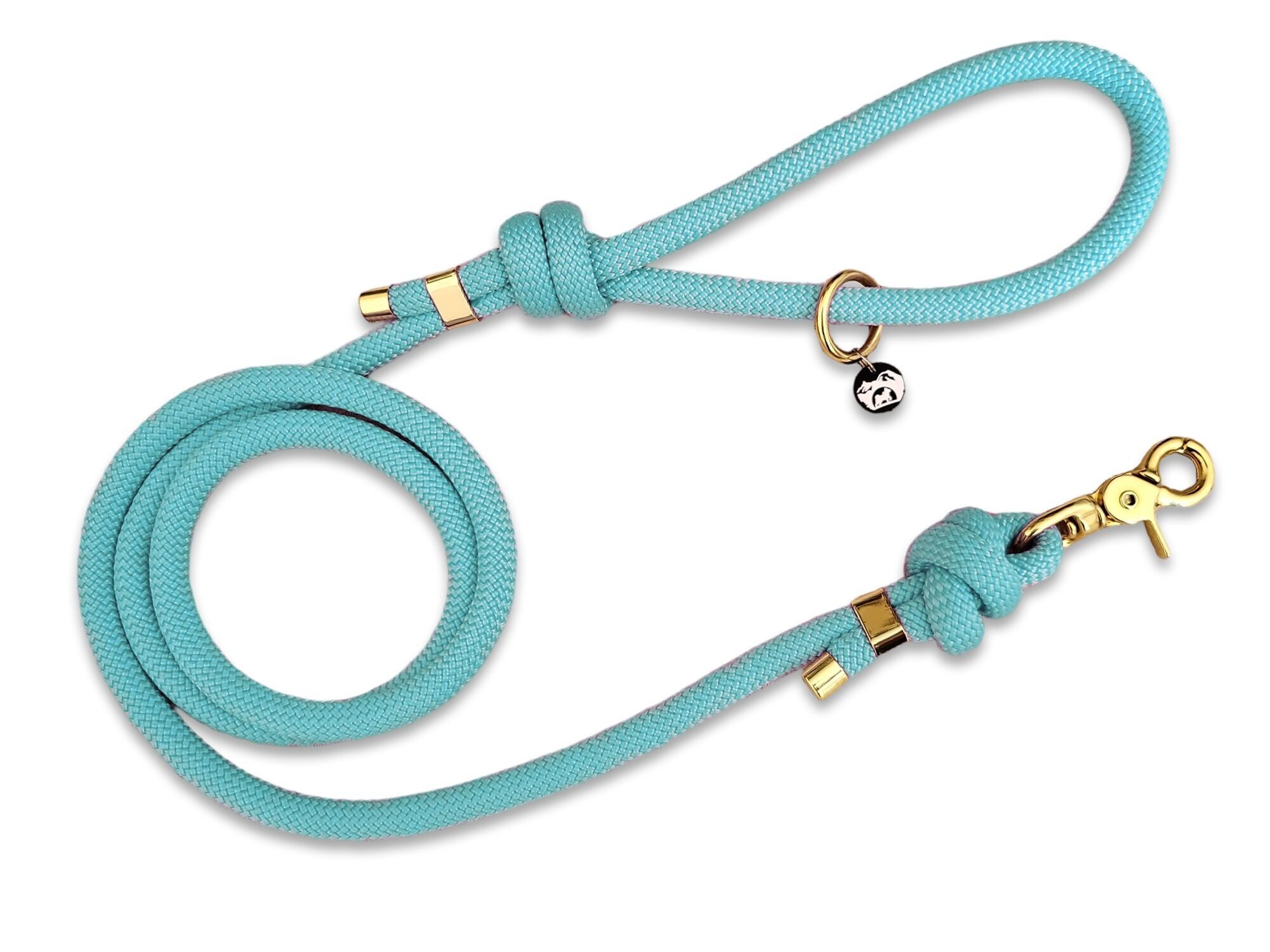 Guinzaglio per cani in corda - turchese