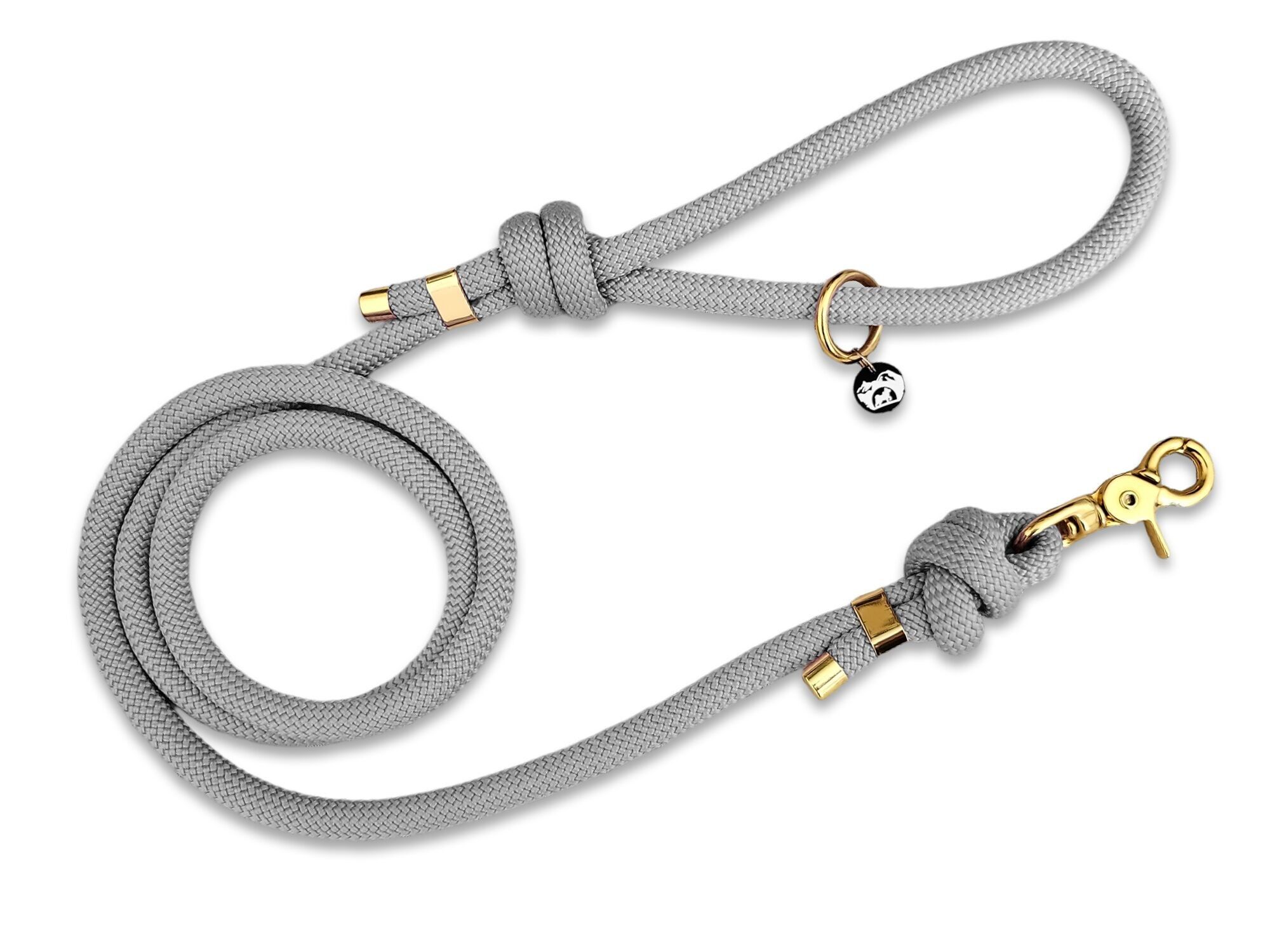 Guinzaglio per cani in corda - grigio