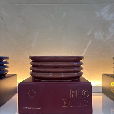 Bougie Contemporaine Kiln Grande Bordeaux