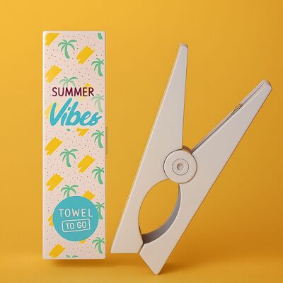 Towel To Go Beach Towel Clips ( Set of 2) / Summer Vibe