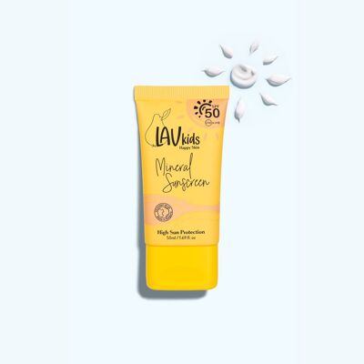Lav Kids Skincare by Miss Nella SPF 50 Mineral Sunscreen