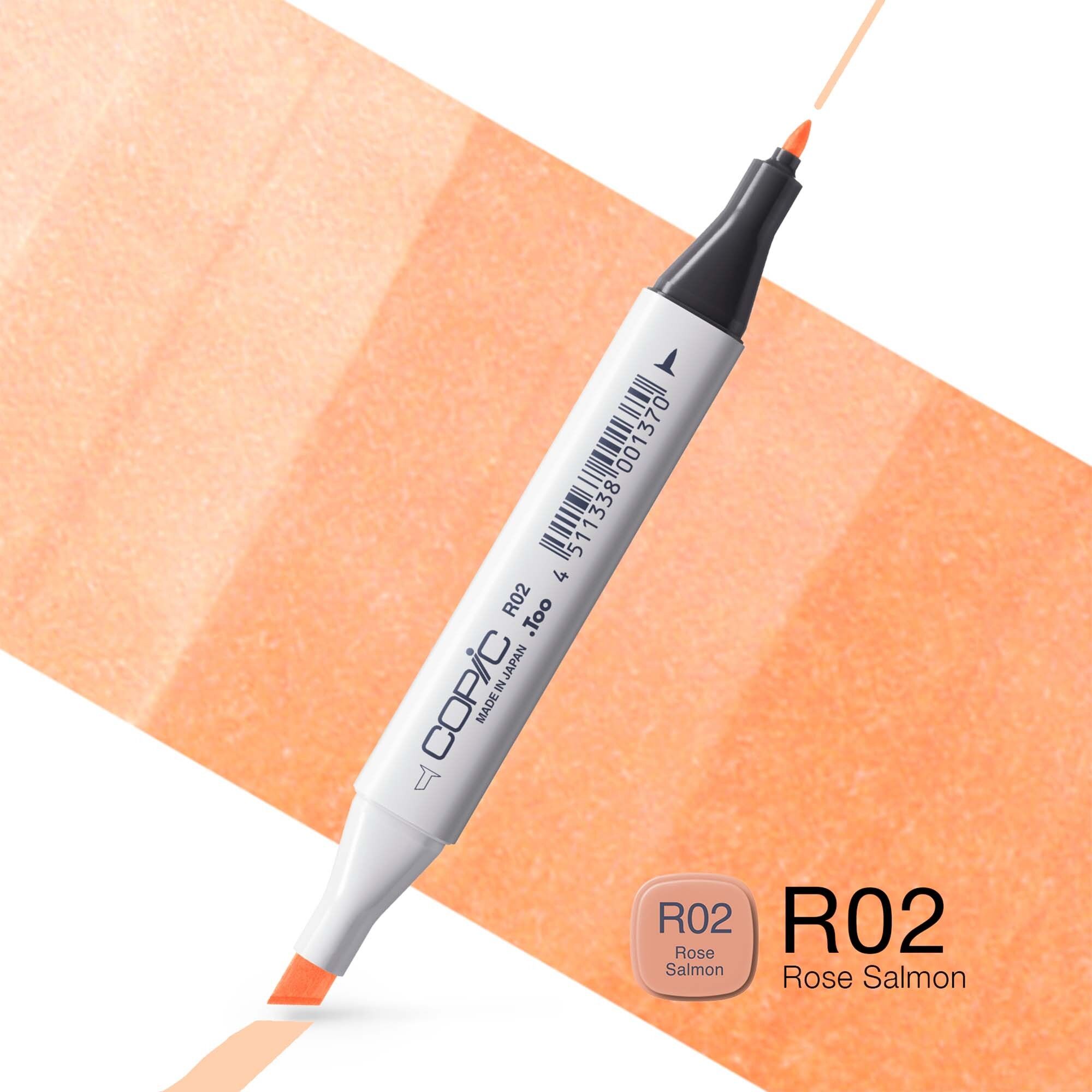 COPIC Classic Farbmarker - (R-02) Rose Salmon, Für Kunst & Handwerk, Ausmalen, Grafiken, Textmarker, Design, Anime, Profis & Anfänger, Künstlerbedarf & Malbücher