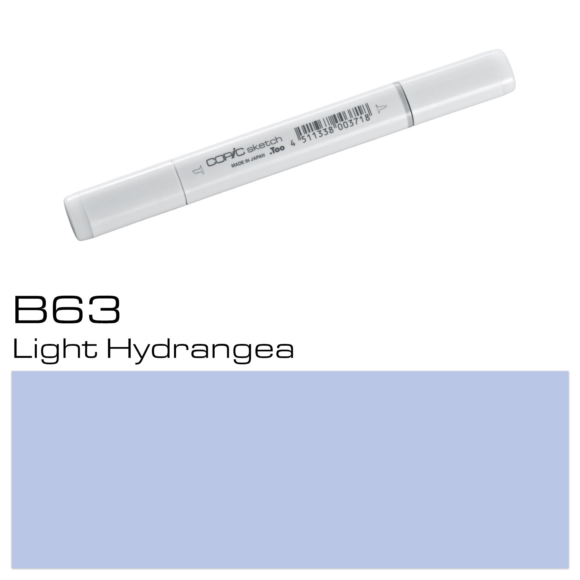 COPIC Sketch Coloured Marker Pen - (B-63) Light Hydrangea, For Art & Crafts, Colouring, Graphics, Highlighter, Design, Anime, Professional & Beginners, Art Supplies & Colouring Books