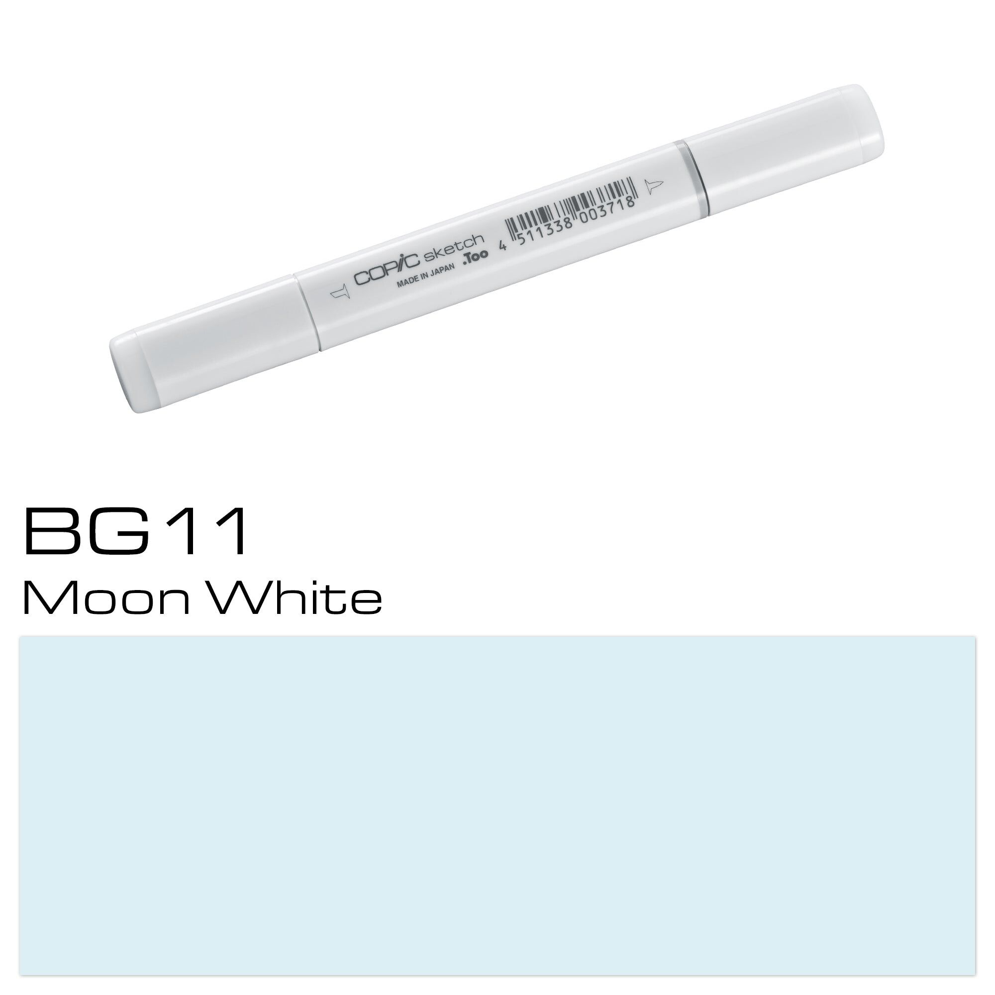 COPIC Sketch Farbmarker - (BG-11) Mondweiß, für Kunst & Handwerk, Ausmalen, Grafiken, Textmarker, Design, Anime, Profis & Anfänger, Künstlerbedarf & Malbücher