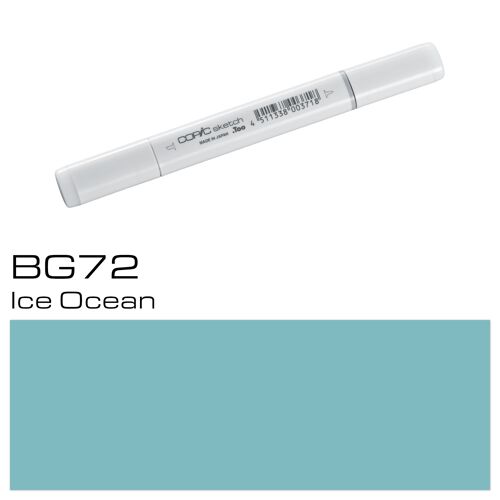 COPIC Sketch Coloured Marker Pen - (BG-72) Ice Ocean, For Art & Crafts, Colouring, Graphics, Highlighter, Design, Anime, Professional & Beginners, Art Supplies & Colouring Books
