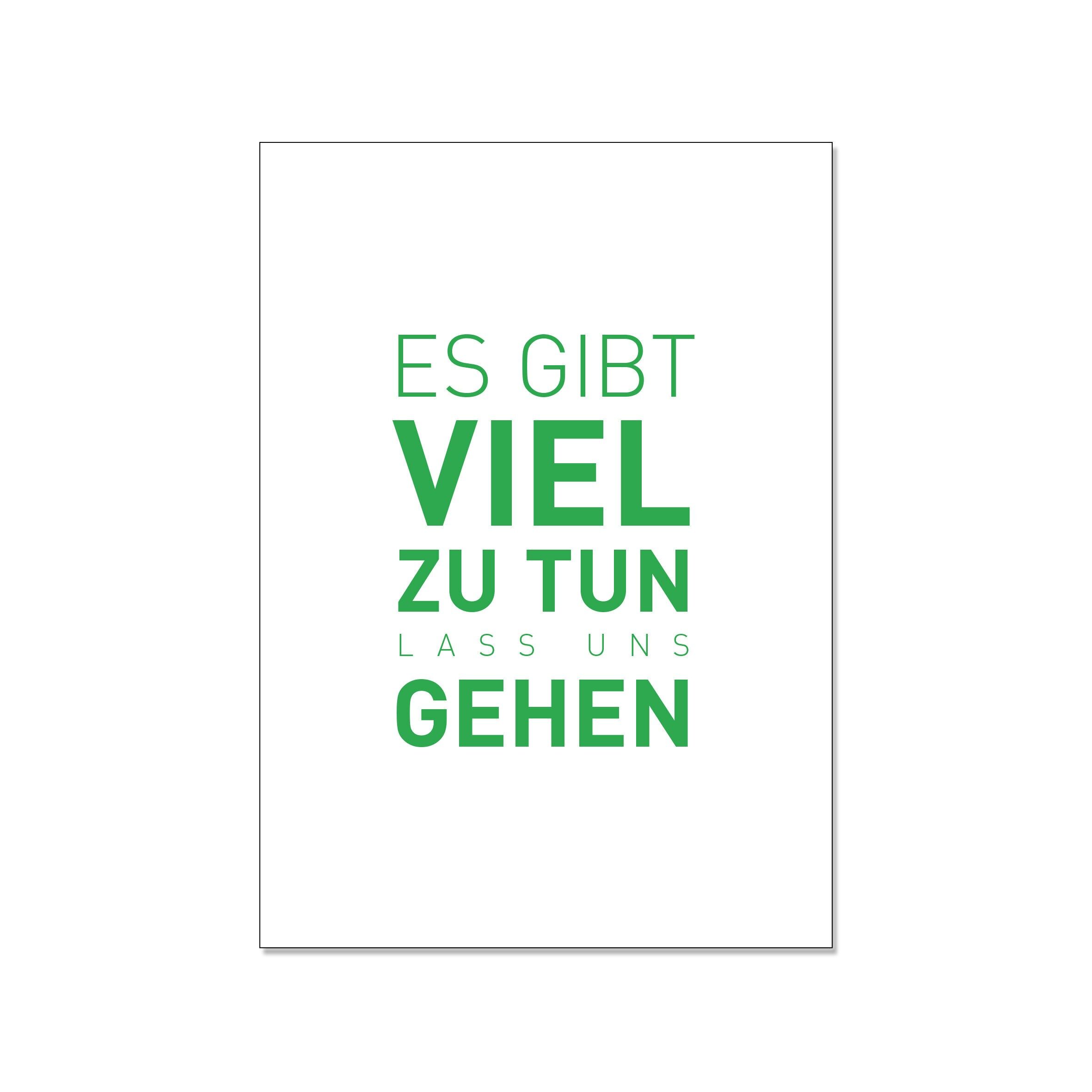 Cartolina in alto, c'è molto da fare. Andiamo.