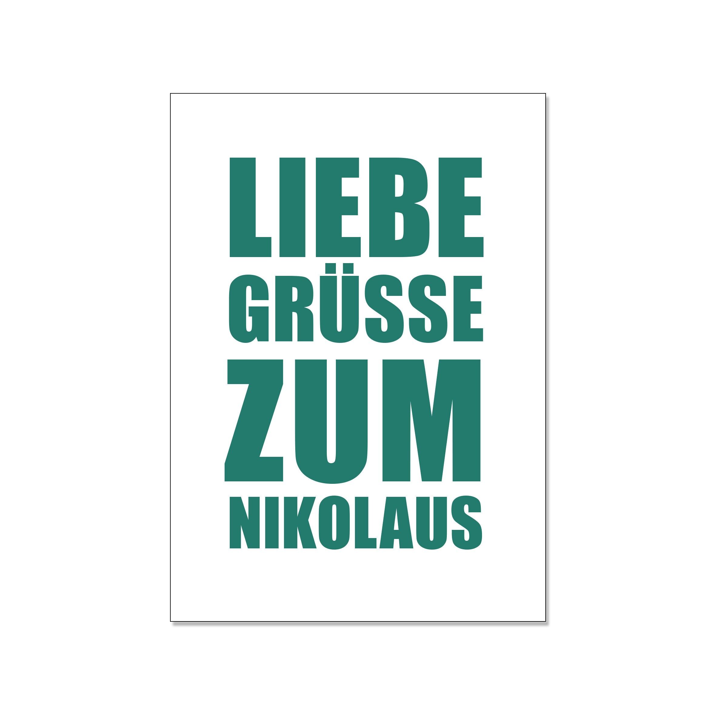 Cartolina in alto, auguri per San Nicola