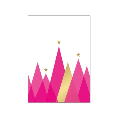Carte postale haute, Noël moderne