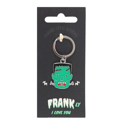 Llavero de esmalte de Monster Frank