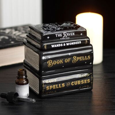 Quemador de aceite y calentador de cera Book of Spells