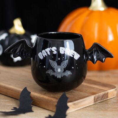 Taza con alas de murciélago de Bat's Brew