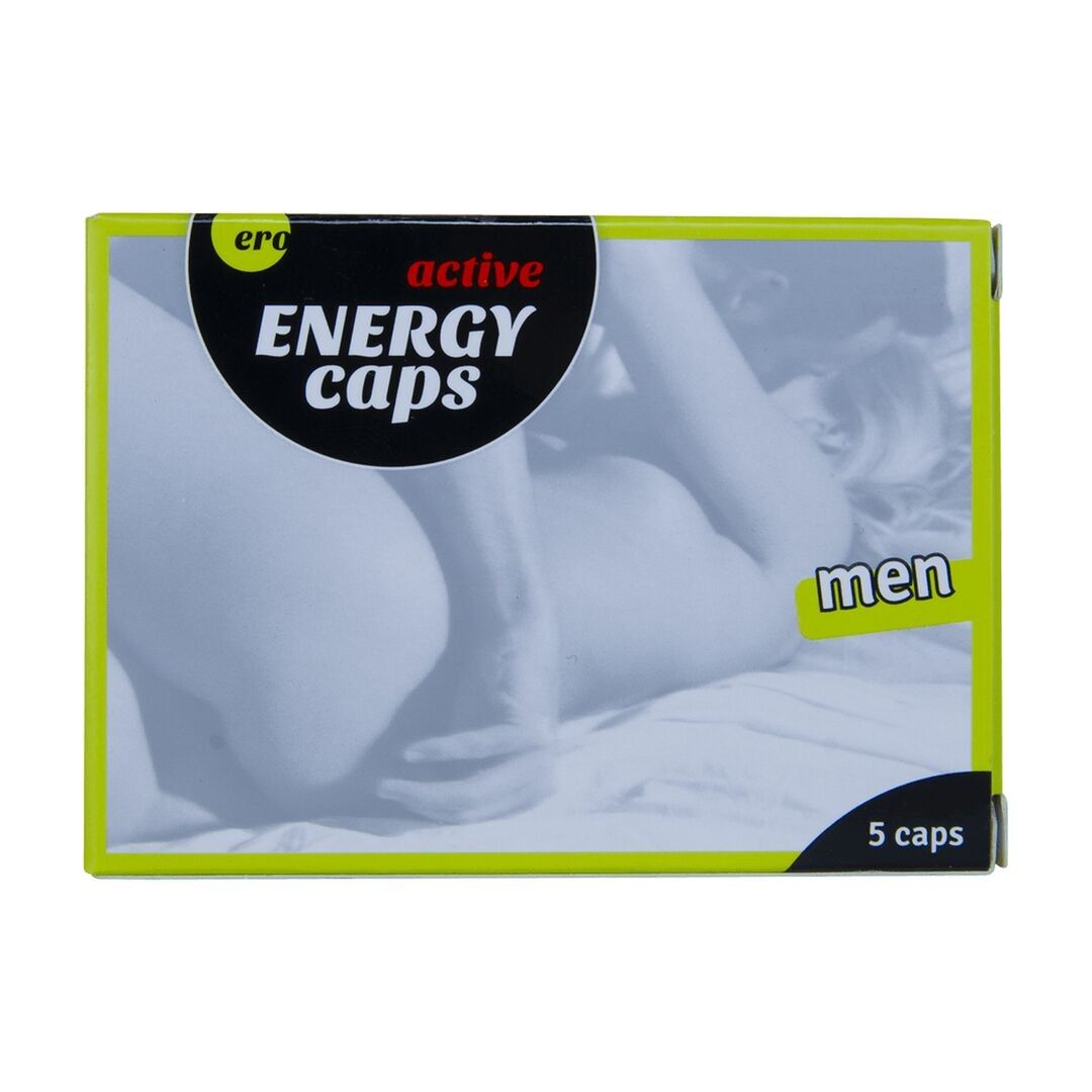 Energy Caps - Pillole stimolanti per uomo - 5 pezzi