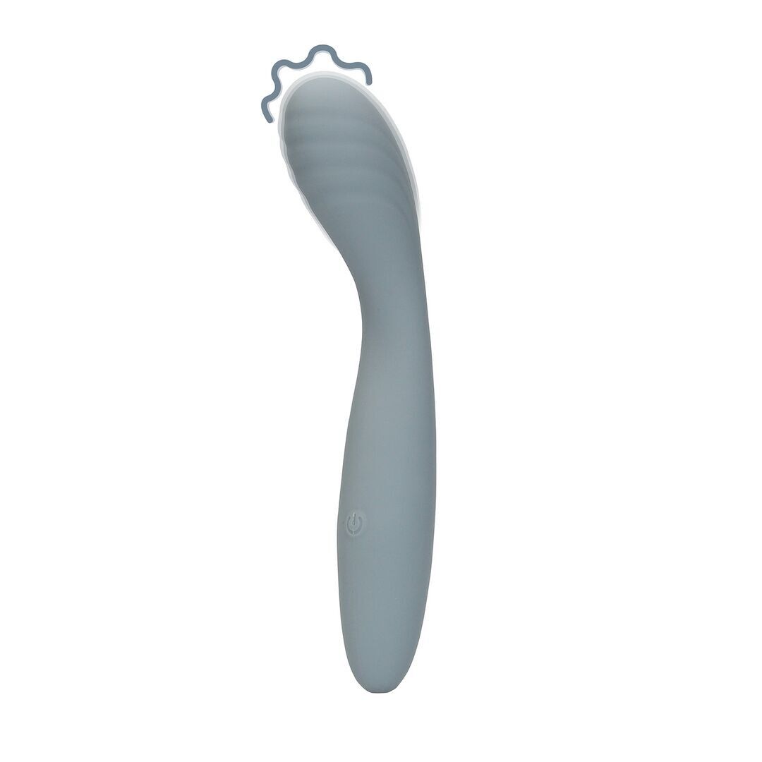 Loveline by Shots - Vibratore per punto G in silicone ultra morbido - Grigio basalto